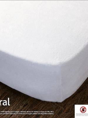 Funda de colchón elástica blanca MISTRAL de COTOPUR