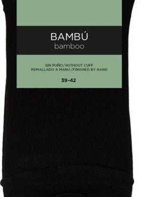 Calcetines negros hombre sin puño Ref.22347 Ysabel Mora