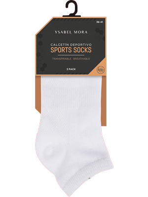 Pack-3 tobillero invisible transpirable Ref.12745 Ysabel Mora