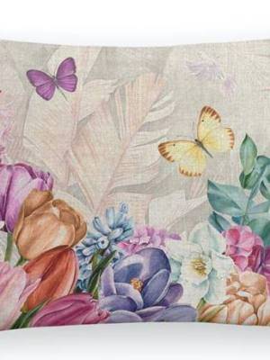 Funda cojín digital estampada mariposas 30x50 Ref.23-008 Marcavi