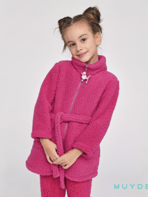 Bata invierno niña borreguillo fucsia (4-16 años) Ref.674343 MuyDemi