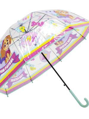 Paraguas automático transparente rosa PAW PATROL Ref.9029  SUN CITY
