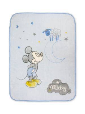 Manta terciopelo Rachel Mickey azul de Interbaby