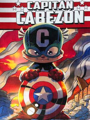Toalla playa microfibra El Capitán Cabezón