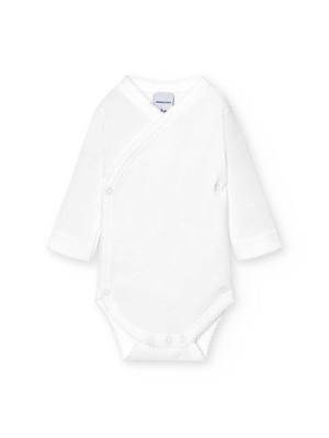 Body manga larga cruzado canalé 1x1 1157ML BABIDU