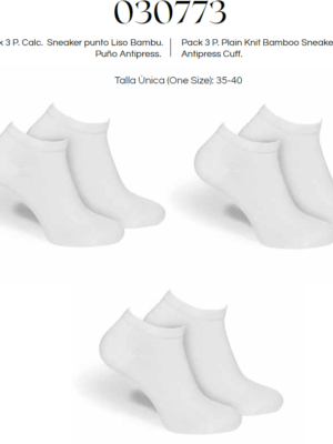 Pack 3ud calcetín sneaker mujer SOXLAND 030773