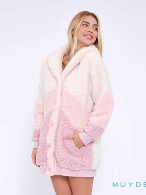 Bata invierno mujer blanco/rosa 291002 MuyDemi