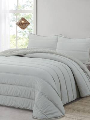 Edredón comforter con sherpa 250gr (varios colores) RALLA dMateo