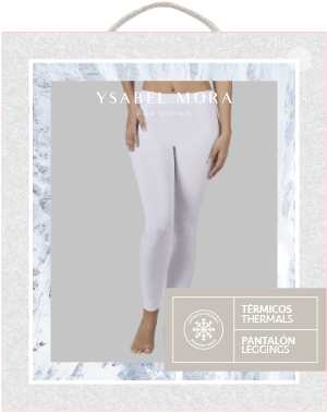 Pantalón interior térmico largo negro mujer Ref.70203 Ysabel Mora