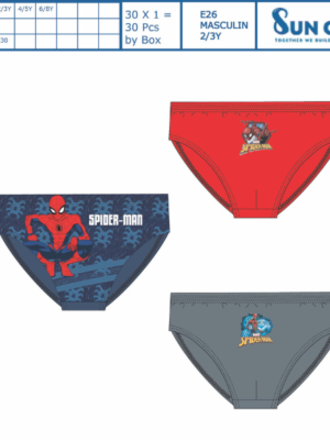 Caja 3 slips SPIDERMAN 80047 SUNCITY