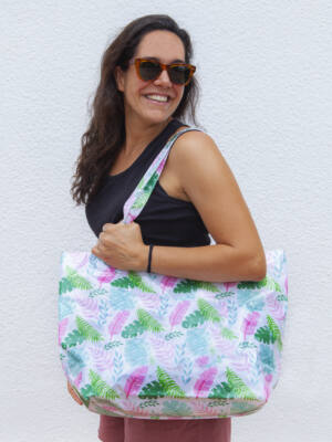 Bolso de playa impermeable Mod.Hojas YUMA