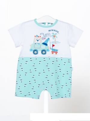 Pelele recién nacido corto niño algodón 0-24 meses 2584 KINANIT