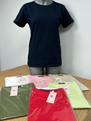 Camiseta mujer manga corta lisa 3000 Entredos