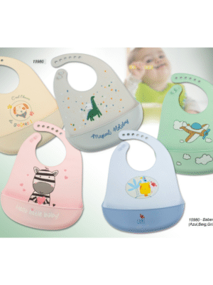 Babero silicona 10980 (varios colores) Gamberritos