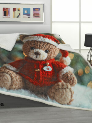 Manta sherpa BEAR 130X160cm DOLZ