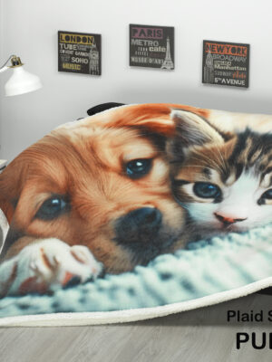 Manta sherpa PUPPY 130X160cm DOLZ