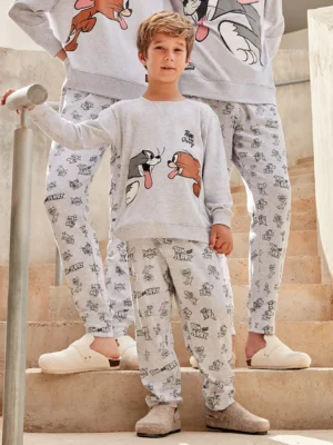 Pijama infantil unisex estampado Tom & Jerry 2/20349S GISELA