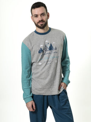 Pijama invierno hombre algodón 25621 KINANIT