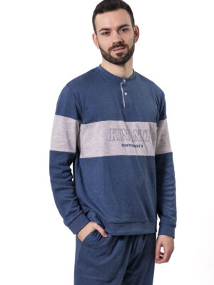 Pijama invierno hombre algodón 25623 KINANIT (Tallas especiales)