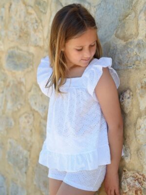 Pijama comunión batista bordado de niña 5971C26 RAPIFE
