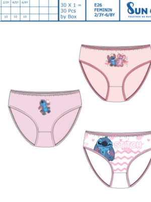 Caja 3 braguitas LILO&STITCH 80072 SUNCITY