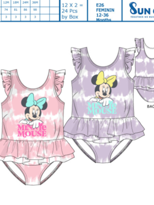 Bañador infantil niña MINNIE 05005 Suncity