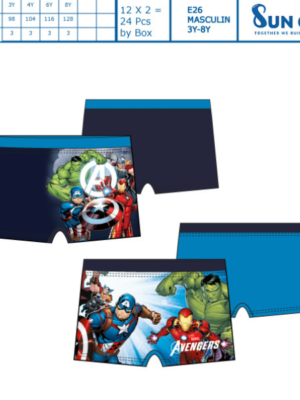 Bóxer baño infantil niño Avengers 78099 Suncity