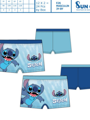 Bóxer baño infantil niño Lilo&Stitch 78103 Suncity