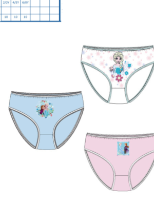 Caja 3 braguitas FROZEN 80066 SUNCITY