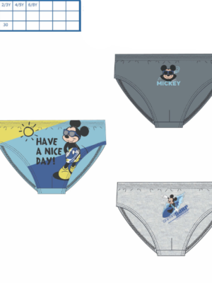 Caja 3 slips MICKEY 80055 SUNCITY
