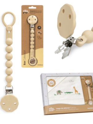 Juego sábanas CUNA estampado + Broche 03346 INTERBABY