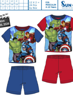 Pijama infantil AVENGERS 20043 SUNCITY