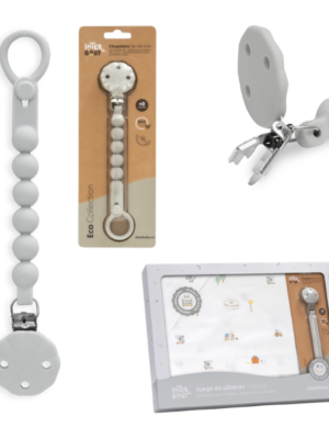 Juego sábanas CUNA estampado + Broche 03348 INTERBABY