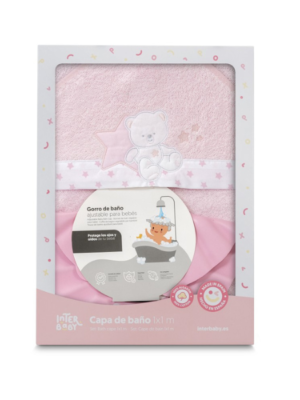 Capa de baño 1x1 + gorro de baño 01274 Interbaby