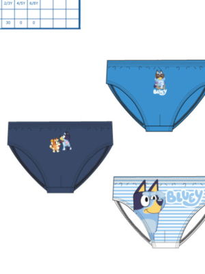 Caja 3 slips BLUEY 80050 SUNCITY