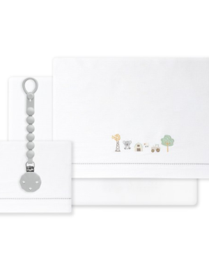 Juego sábanas CUNA estampado + Broche 03345 INTERBABY