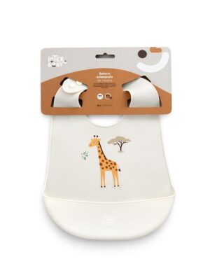 Babero silicona estampado BABE007 SAVANNA Interbaby
