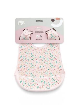 Babero silicona estampado BABE009 PETALOS Interbaby