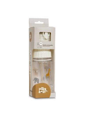 Botella de agua con pajita BOT002 SAVANNA Interbaby
