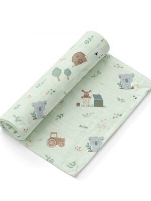 Muselina estampada 1,20x1,20cm KOALA 98965 Interbaby