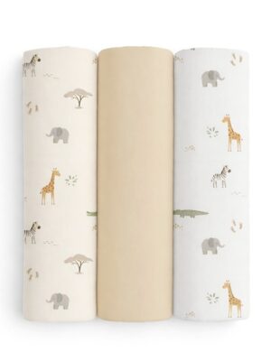 Pack 3 gasas 80x80cm SAVANNA 98984 Interbaby