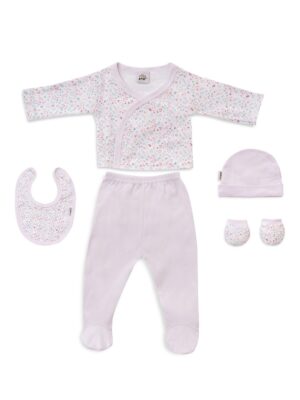 Set primera puesta 5 piezas FLORES SET74 Interbaby