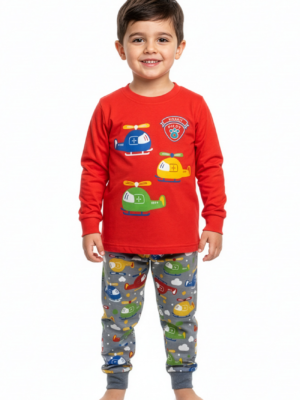 Pijama invierno niño Algodón/Interlock (2-6 años) 26159 KINANIT