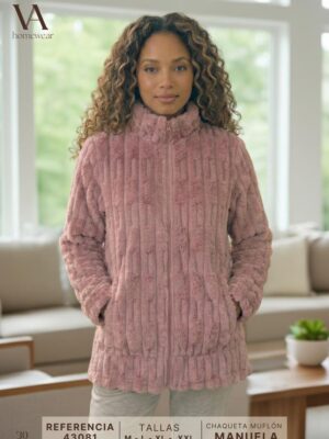 Chaqueta invierno mujer tejido muflón MANUELA 43081 VANILA