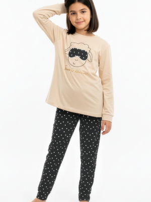 Pijama invierno niña Algodón/Interlock (8-16 años) 26459 KINANIT