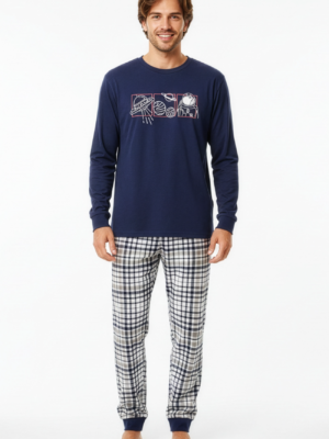 Pijama invierno caballero (S-XL) 26627 KINANIT
