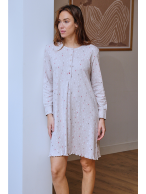 Camisón mujer manga larga interlock 267604 Muslher