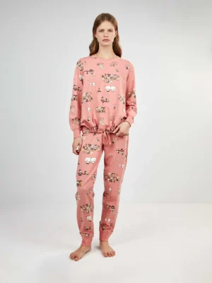 Pijama Snoopy invierno mujer algodón 20456S GISELA