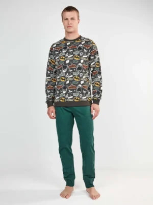 Pijama hombre tejido felpa Batman 20498S GISELA