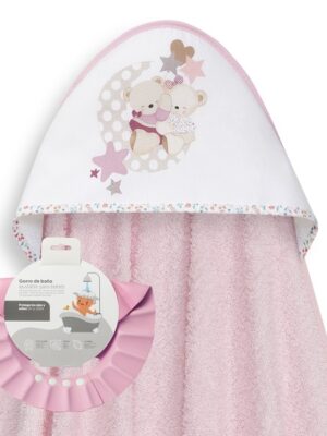 Capa de baño + gorro 01279 PÉTALOS - Interbaby